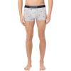 imageLacoste Mens Cotton Stretch Mini Croc Print Trunks 3PackBlueGreyRed