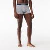 imageLacoste Mens Cotton Stretch Mini Croc Print Trunks 3PackDove GreyNavy BlueWhite