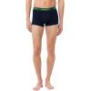 imageLacoste Mens Cotton Stretch Tricolor Waistband Trunks 3PackNavy BlueGreenRed