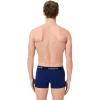 imageLacoste Mens Cotton Stretch Tricolor Waistband Trunks 3PackNavy BlueRedBlue