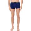 imageLacoste Mens Cotton Stretch Tricolor Waistband Trunks 3PackNavy BlueRedBlue