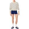 imageLacoste Mens Cotton Stretch Tricolor Waistband Trunks 3PackNavy BlueRedBlue
