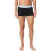 imageLacoste Mens Cotton Stretch Tricolor Waistband Trunks 3PackNavyRoyal BlueLight Blue