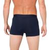 imageLacoste Mens Cotton Stretch Tricolor Waistband Trunks 3PackRedWhiteNavy Blue