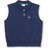 imageLacoste Girls Sleeveless Cropped Polo ShirtNavy Blue