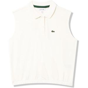 imageLacoste Girls Sleeveless Cropped Polo ShirtFlour