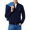 imageLacoste Mens Core Collection Regular Fit Turtle Neck Long Sleeve Classic SweaterNavy Blue