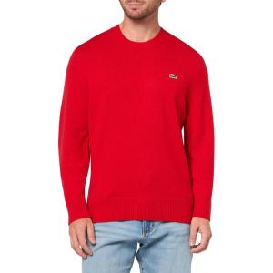 imageLacoste Mens Carded Wool Crew Neck SweaterRed