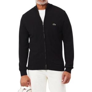 imageLacoste Mens Core Collection Regular Fit Turtle Neck Long Sleeve Classic SweaterBlack