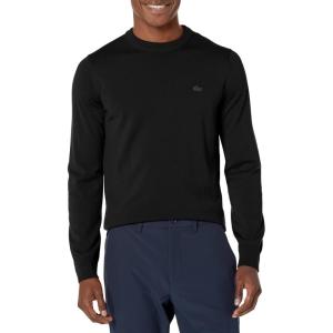 imageLacoste Mens Crew Neck Merino Wool SweaterNoir