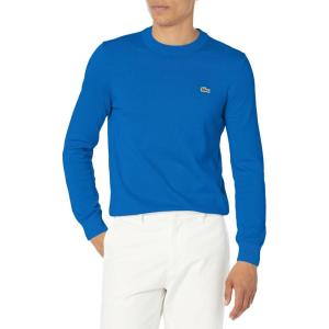 imageLacoste Mens Long Sleeve Crew Neck Regular Fit SweaterCobalt