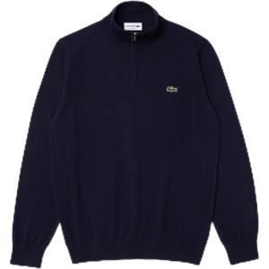 imageLacoste Mens Long Sleeve QuarterZip High Neck SweaterFoudre Chine