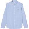 imageLacoste Mens Long Sleeve Checked Gingham ButtonDown ShirtWhiteOverview Supima Cotton