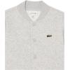 imageLacoste Boys Kids Long Sleeve Collared Button Down SweatshirtSilver Chine