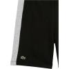 imageLacoste Boys Striped Organic Cotton ShortsNoirArgent Chine
