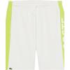 imageLacoste Boys Striped Organic Cotton ShortsWhiteLima