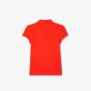 imageLacoste Girls Classic Short Sleeve Piqu Polo ShirtSunrise