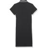 imageLacoste Girls Short Sleeve Color Blocked Neck Ribbed Polo DressBlackMultico