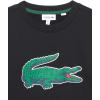 imageLacoste Kids 80s Croc Fleece CrewneckBlack