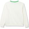 imageLacoste Kids Long Sleeve Crew Neck Large Front Graphic SweatshirtCake Flour WhitePrint