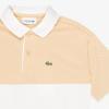 imageLacoste Oversized Short Sleeve Color Blocked Polo ShirtCroissantFlour