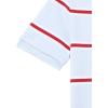 imageLacoste Short Sleeve Striped Childrens Polo ShirtPhoenix BlueMultico