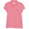 imageLacoste Girls Classic Short Sleeve Piqu Polo ShirtReseda Pink