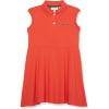 imageLacoste Girls Sleeveless Polo Dress with Skirt PleatingWatermelon