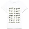 imageLacoste Multi Print Croc TShirtBlanc
