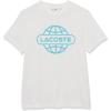 imageLacoste Short Sleeve Globe Graphic TShirtBlanc