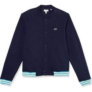 imageLacoste Boys Kids Long Sleeve Collared Button Down SweatshirtNavy Blue