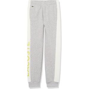 imageLacoste Boys Organic Cotton Blend SweatpantsSilver ChineWhite