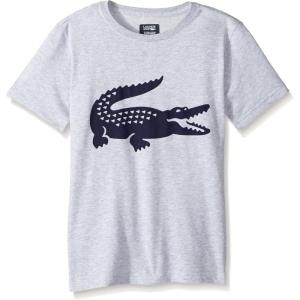 imageLacoste Boys Sport Croc Graphic TShirtSilver ChineNavy Blue