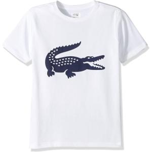 imageLacoste Boys Sport Croc Graphic TShirtWhiteNavy Blue