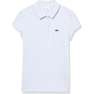 imageLacoste Girls Classic Short Sleeve Piqu Polo ShirtPhoenix Blue