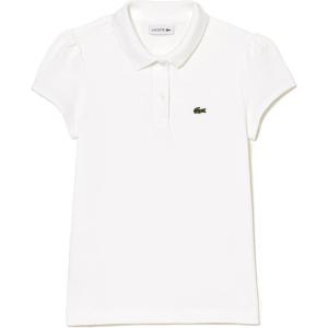 imageLacoste Girls Classic Short Sleeve Piqu Polo ShirtWhite