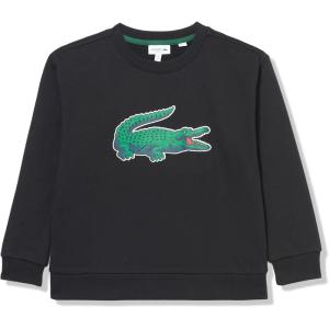 imageLacoste Kids 80s Croc Fleece CrewneckBlack