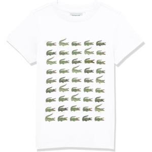 imageLacoste Multi Print Croc TShirtBlanc
