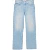 imageLacoste Mens 5 Pocket Straight Cut Indigo Jeans Washed Bleach 3334