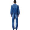 imageLacoste Mens 5 Pocket Straight Cut Indigo Jeans Washed Deep Medium 3334