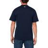 imageLacoste Mens Crew Neck Short Sleeve Classic Fit Branding TShirtNavy Blue