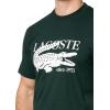 imageLacoste Mens Crew Neck Short Sleeve Classic Fit Branding TShirtSinople