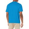 imageLacoste Mens Crew Neck Short Sleeve Relaxed Fit Graphic TShirtHilo Blue