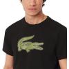 imageLacoste Mens Ultra Dry XXL Logo Sport TShirtBlackKhaki
