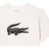imageLacoste Mens Ultra Dry XXL Logo Sport TShirtWhite  Black