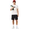 imageLacoste Mens Ultra Dry XXL Logo Sport TShirtWhite  Black