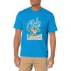 imageLacoste Mens Crew Neck Short Sleeve Relaxed Fit Graphic TShirtHilo Blue