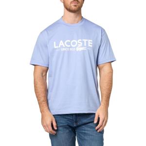 imageLacoste Mens Crew Neck Short Sleeve Classic Fit Branding TShirtDelphinium