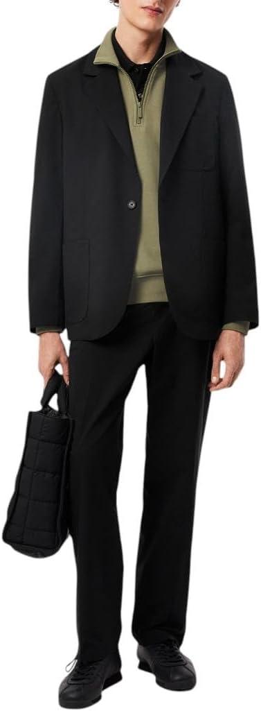 imageLacoste Mens Core Collection Regular Fit Classic Zip Up Mock Neck SweatshirtKhaki