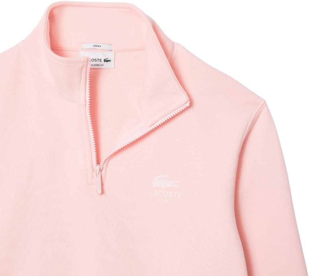 imageLacoste Mens High Neck Zipped SweatshirtFlamingo Pink
